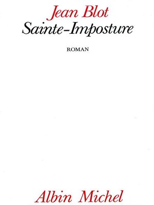 cover image of Sainte Imposture
